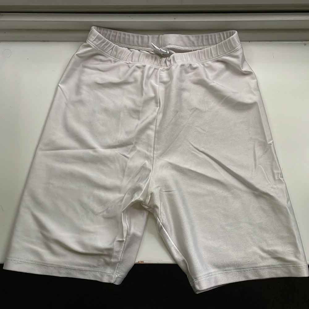 Vintage The Body Co White Spandex Short Size Large